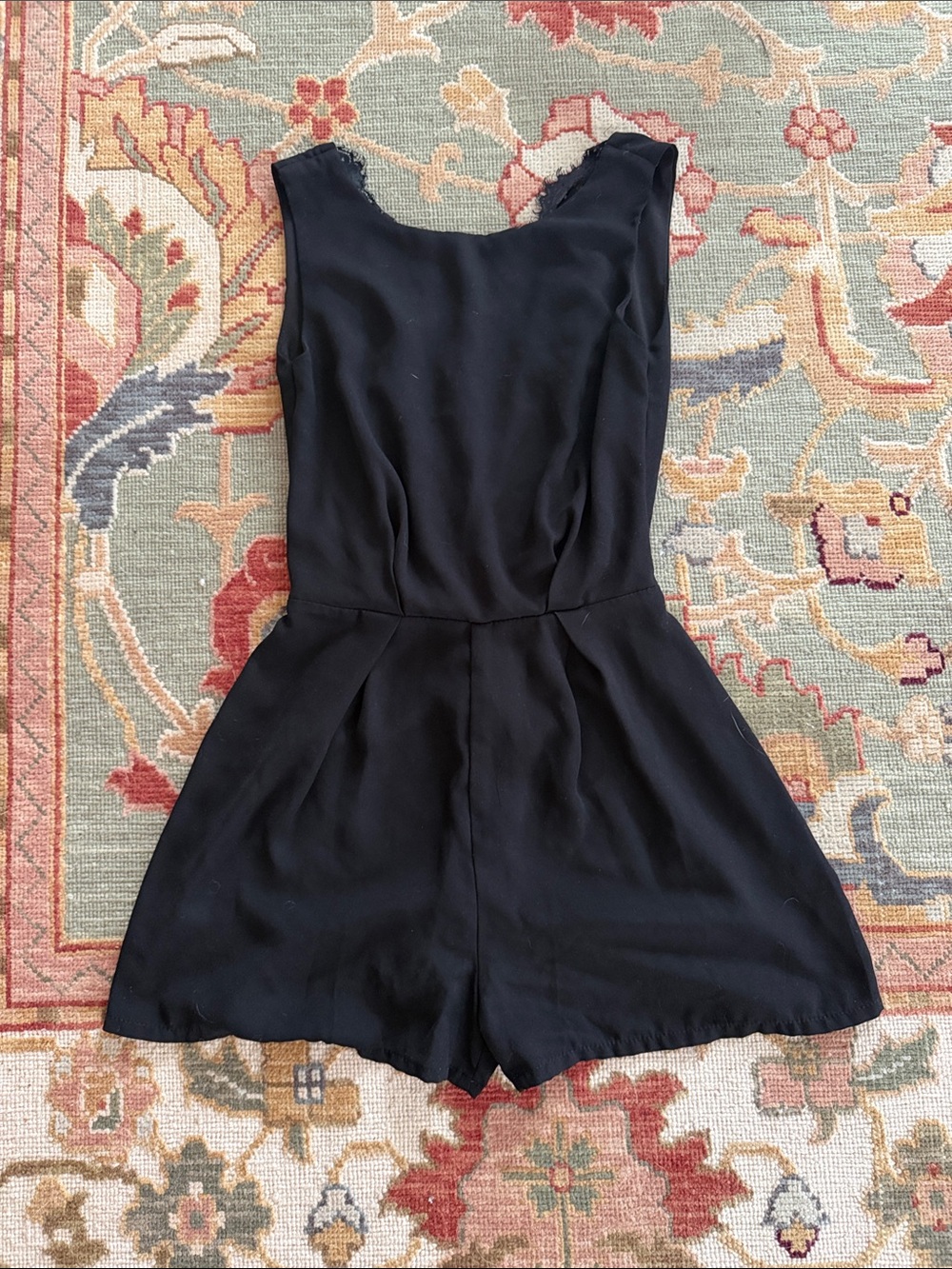 Classic Black Sleeveless Romper